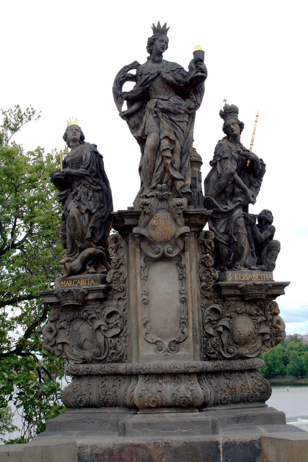 Statues of Saints Barbara, Margaret and Elizabeth, Charles Bridge by Michael Johann Joseph Brokoff