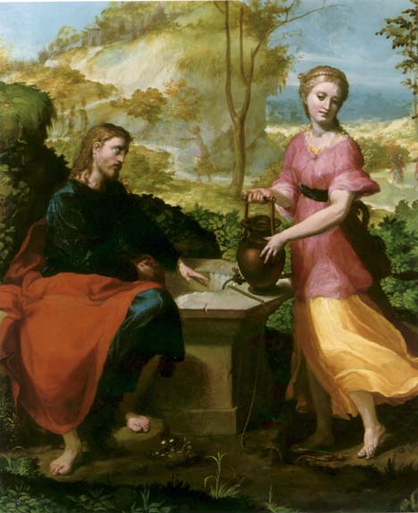Christ and the Woman of Samaria by Michelangelo Anselmi