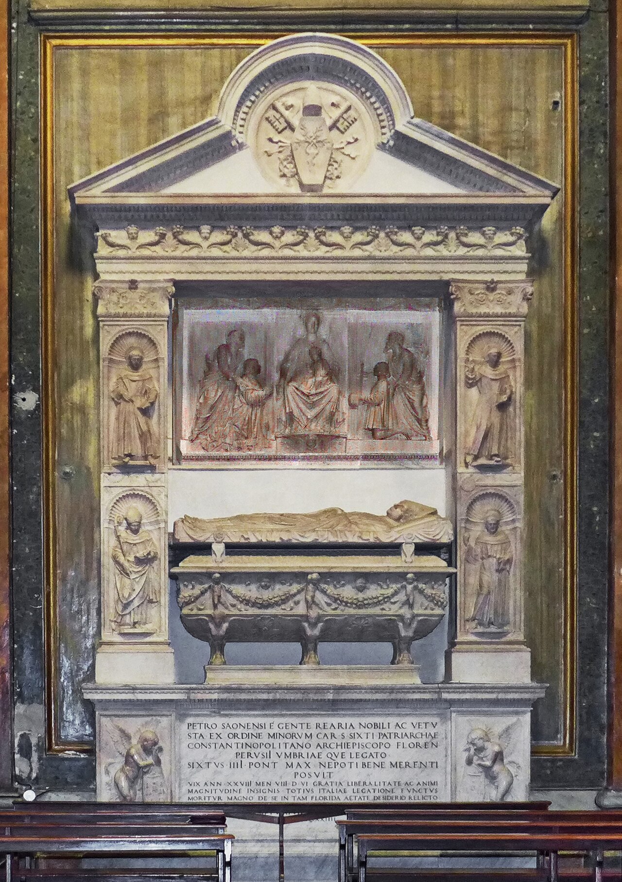 Funeral monument for Cardinal Pietro Riario by Mino da Fiesole