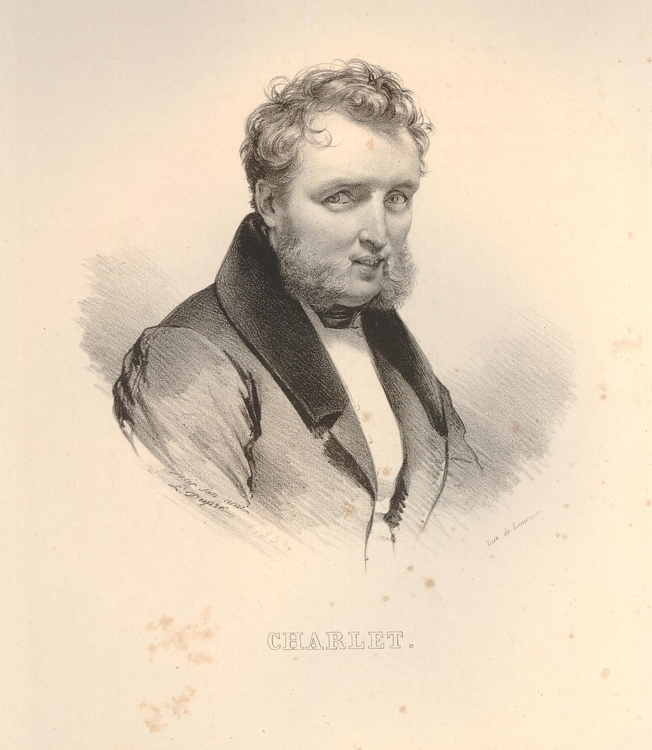 Portrait of Nicolas Toussaint Charlet