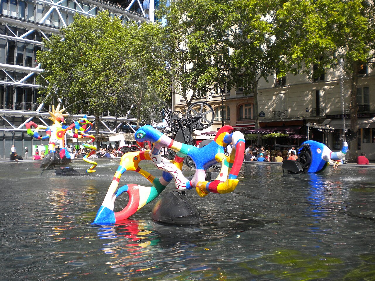 Stravinsky Fountain by Niki de Saint Phalle