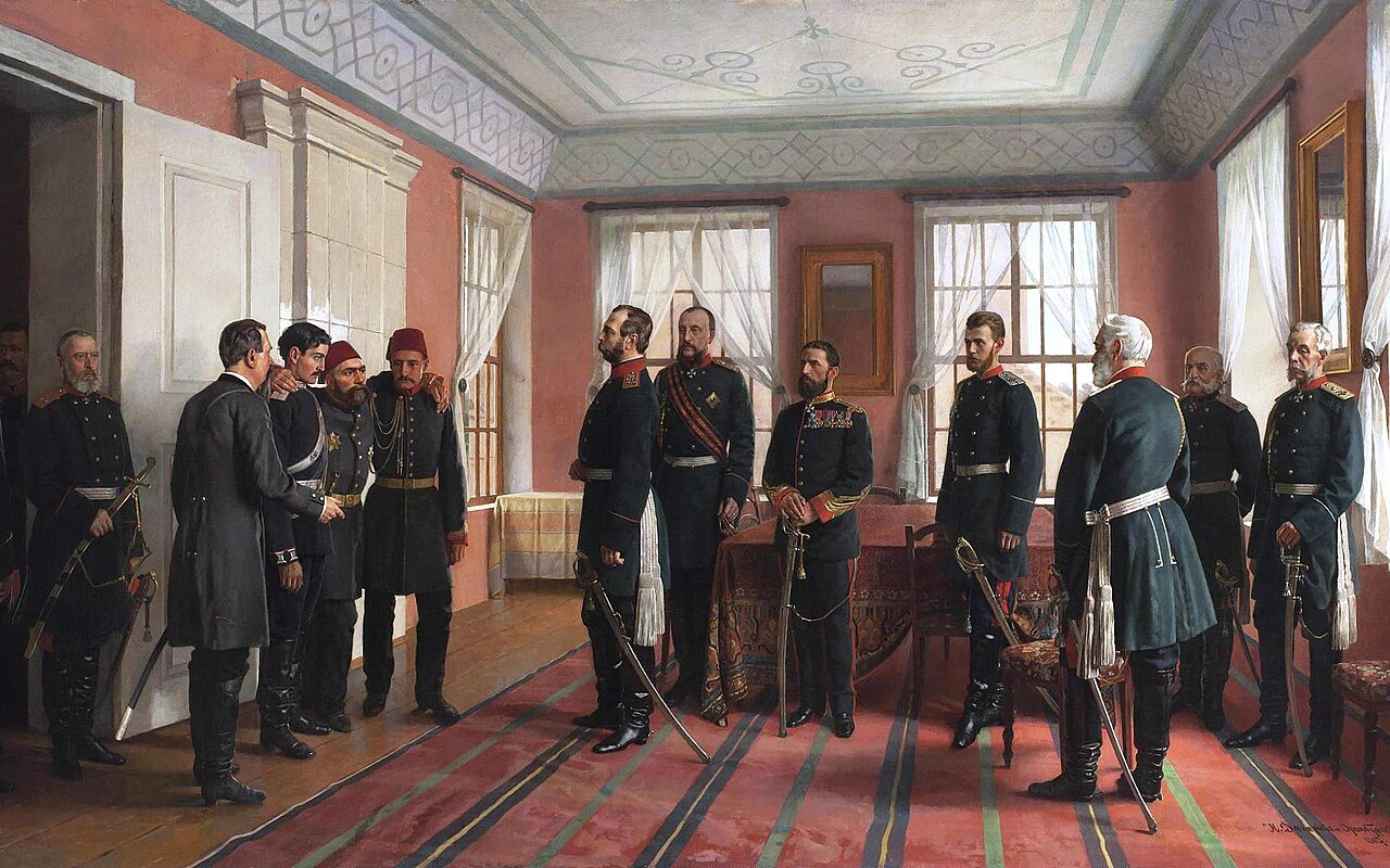 The Introduction of the Captive Osman Pasha to Alexander II at Plevna by Nikolai Dmitriev-Orenburgsky