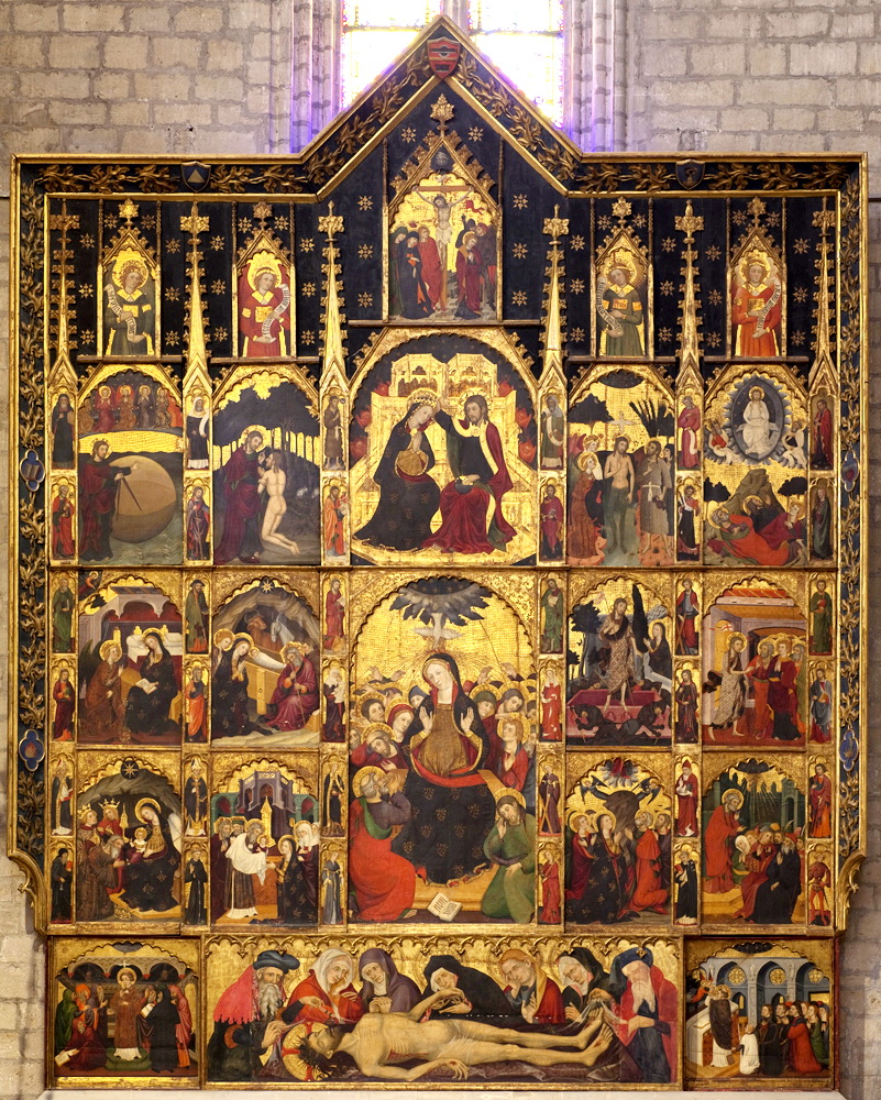 God the Holy Spirit Polyptych by Pere Serra