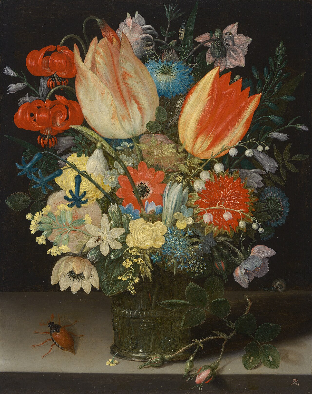 Still Life with Tulips by Peter Binoit