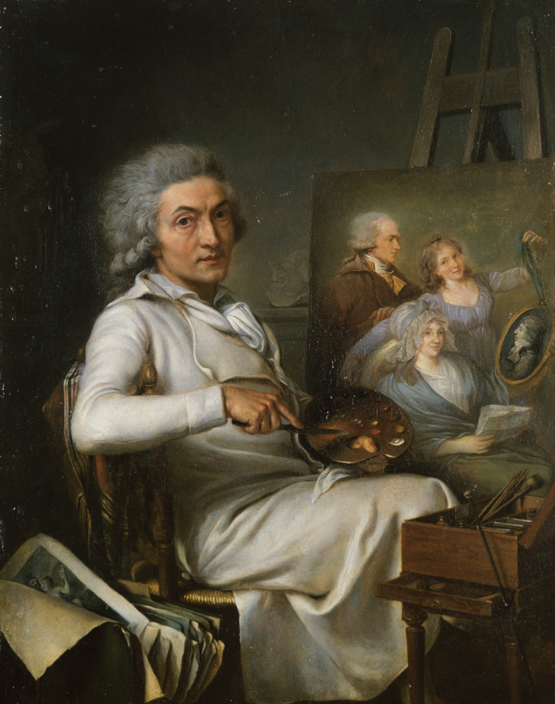 The Artist Painting a Family Portrait by Pierre Lacour the Elder