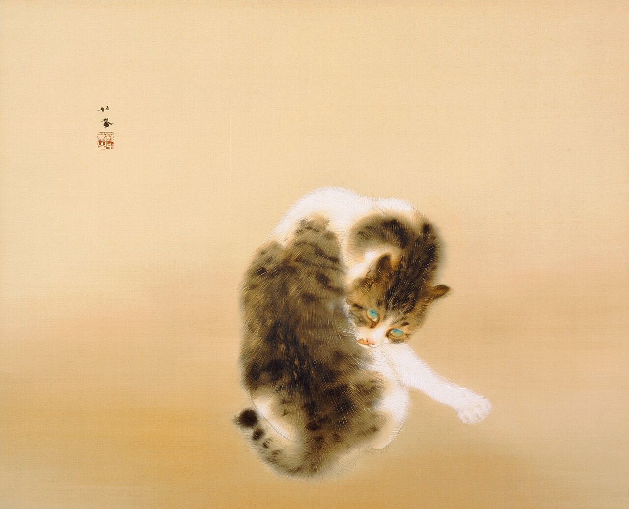 Tabby Cat by Takeuchi Seihō
