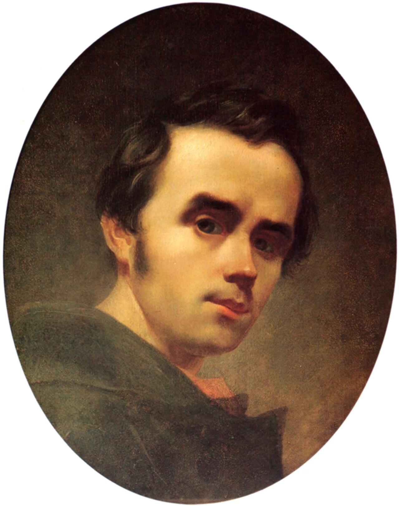 Self-portrait of Shevchenko (winter 1840/1841) by Taras Shevchenko