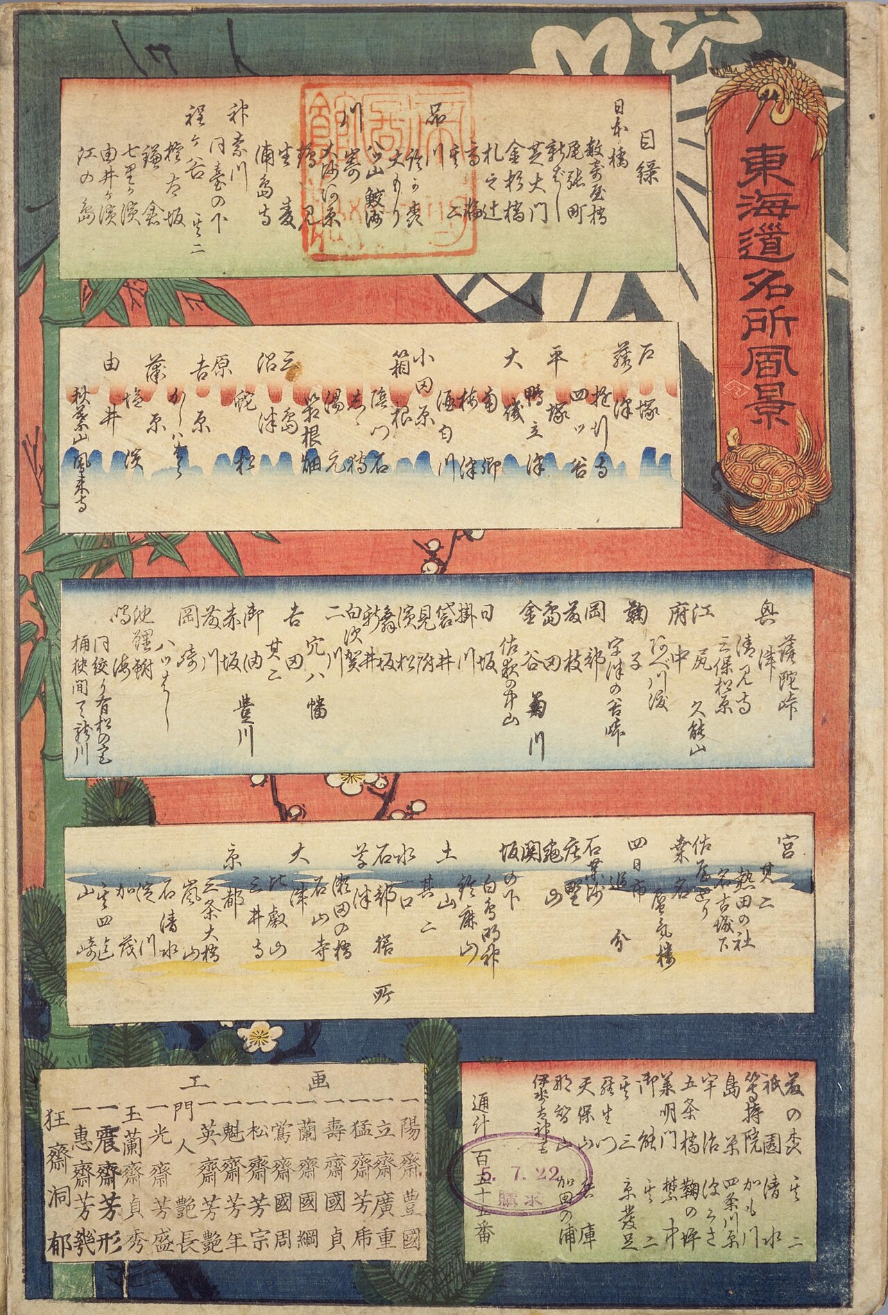 Tōkaidō meisho fūkei by Utagawa Kunisada II