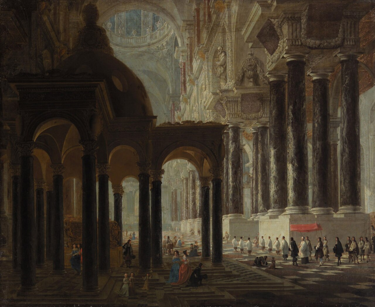 Church Interior by Wilhelm Schubert van Ehrenberg