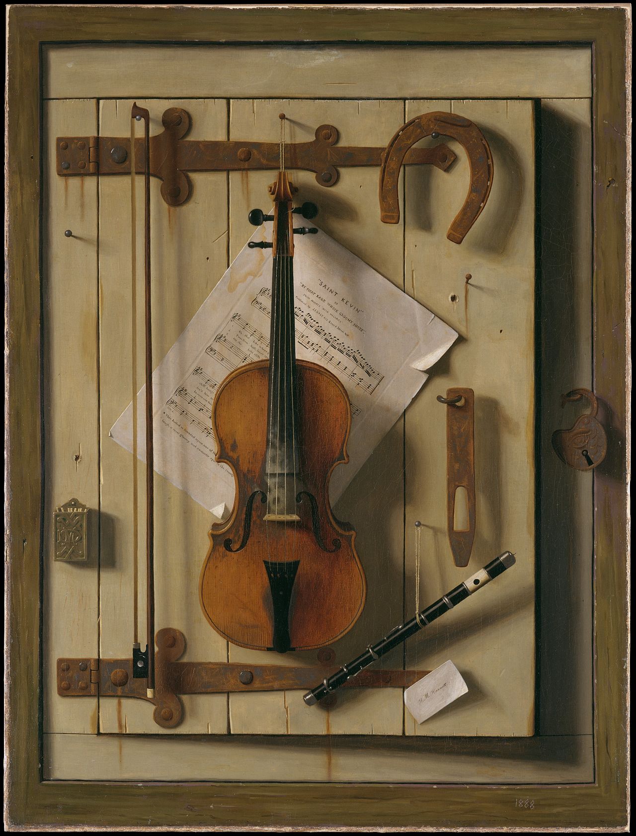 Still Life—Violin and Music by William Harnett
